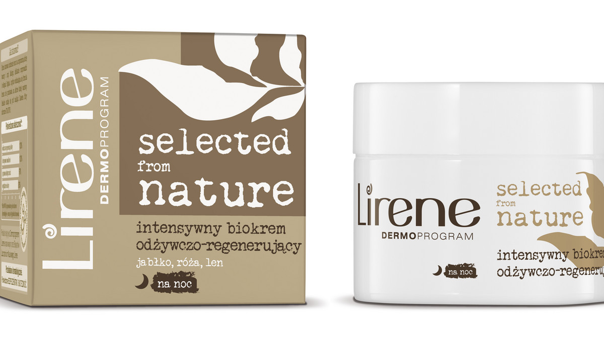 Nowa linia kosmetyków pielęgnacyjnych Lirene Selected from Nature powstała w oparciu o naturalne składniki aktywne, takie jak wyciągi z lipy, malwy, nasion słonecznika, pestek jabłek czy płatków róż,  połączone w efektywne formuły kosmetyczne.