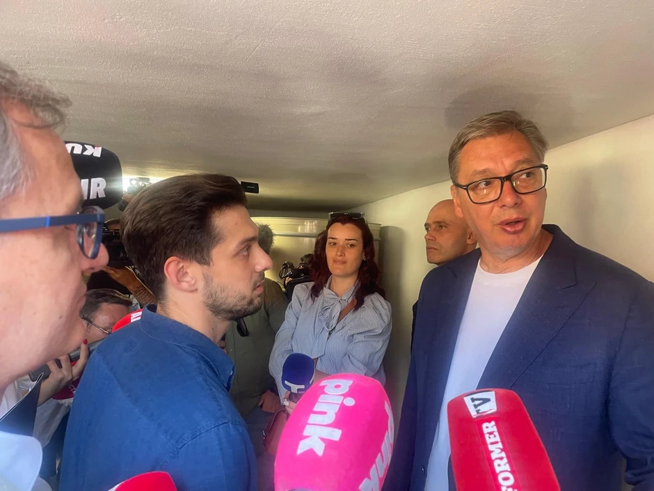 Vučić u vinariji Bora