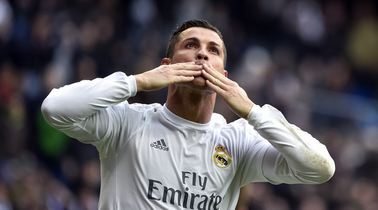 Ronaldo góllal ünnepelt a Roma ellen / Fotó: AFP