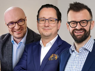 Od lewej: Emil Zalewski, partner MAZE Legal, Rafał Lorek, członek zarządu firmy PORT, butikowego dewelopera oraz Wojciech Mach, CEO GFT