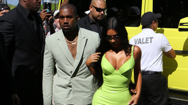 Kanye West és Kim Kardashian / Fotó: Northfoto