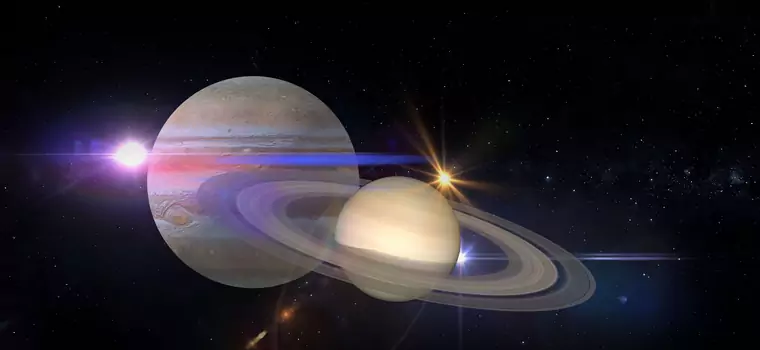 Jowisz i Saturn w wielkiej koniunkcji uchwycone obok najwyższego budynku świata