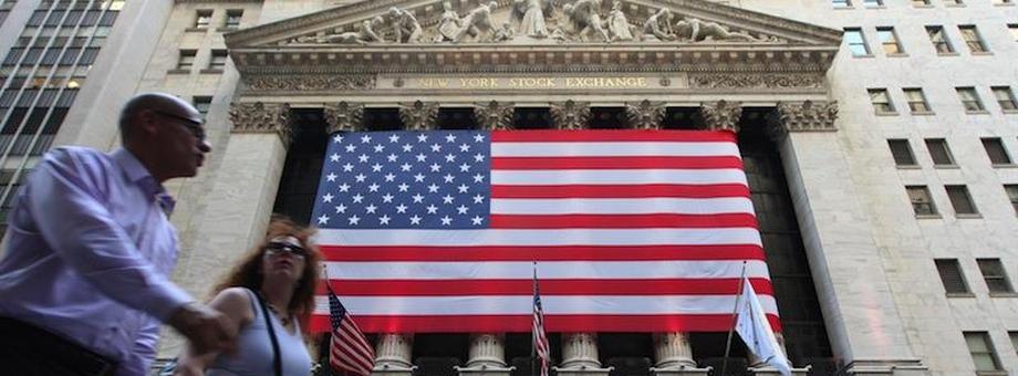 USA flaga giełda NYSE