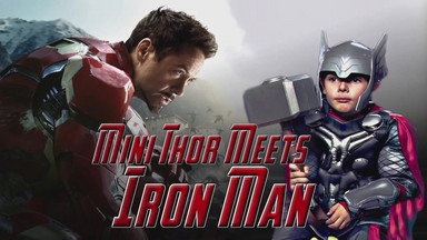 "Avengers: Czas Ultrona": mały Thor spotyka Iron Mana