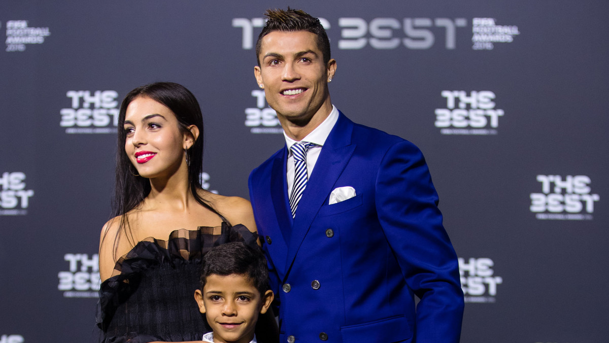 Cristiano Ronaldo z partnerką Georginą Rodriguez i synem Cristiano Ronaldo Juniorem