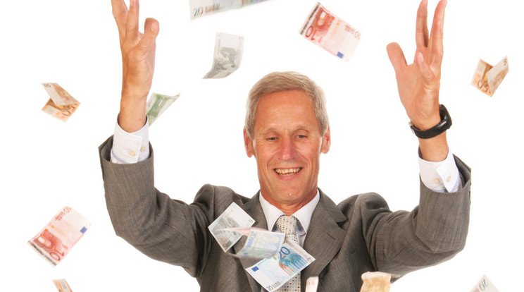 A nyugdíjas férfi adakozik is a hatmilliárdos összegből /Illusztráció: Thinkstock