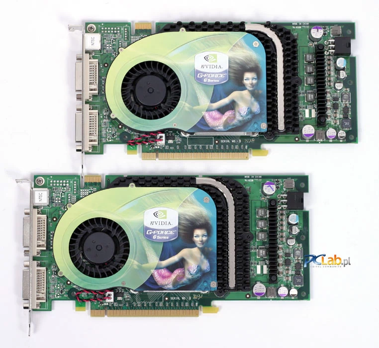 Testowany komputer wyposażony był w dwie referencyjne karty GeForce 6800 GT