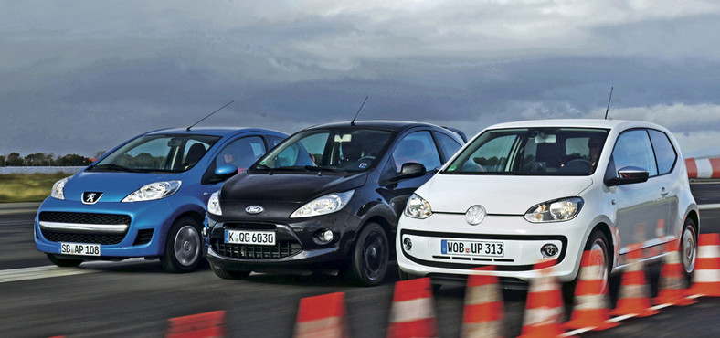 Volkswagen UP! kontra Peugeot 107 i Ford KA: mały Volkswagen w natarciu