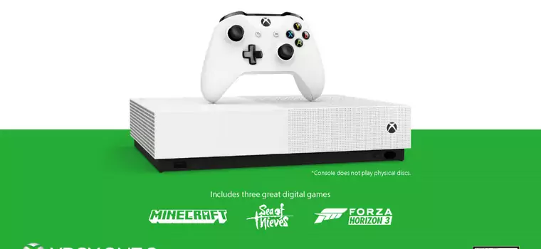 Xbox One S All-Digital Edition już oficjalnie. Microsoft ujawnił cenę i datę premiery nowej konsoli