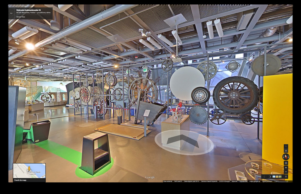 Centrum Nauki Kopernik na Google Street View