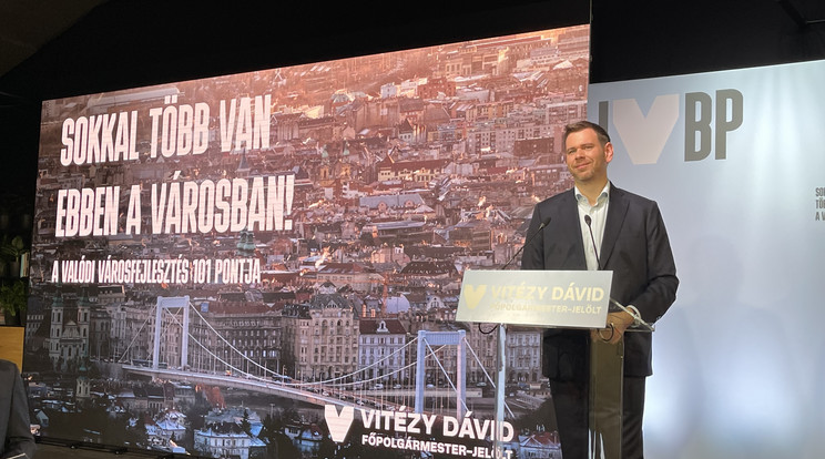 Bemutatta programját Vitézy Dávid, főpolgármester-jelölt