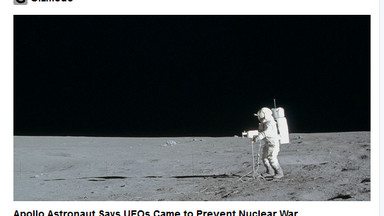 Astronauta twierdzi, że UFO zapobiegło wojnie atomowej