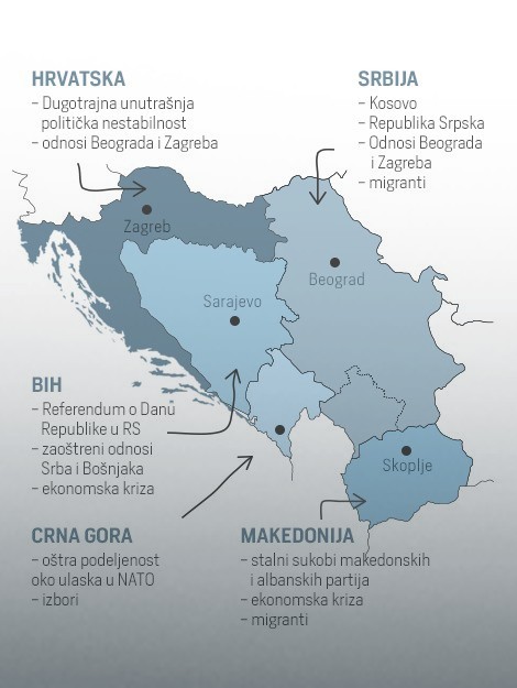 Mapa Balkanskih žarišta