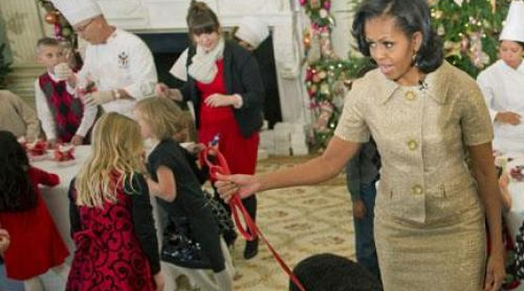 Obama kutyája felöklelt egy kislányt