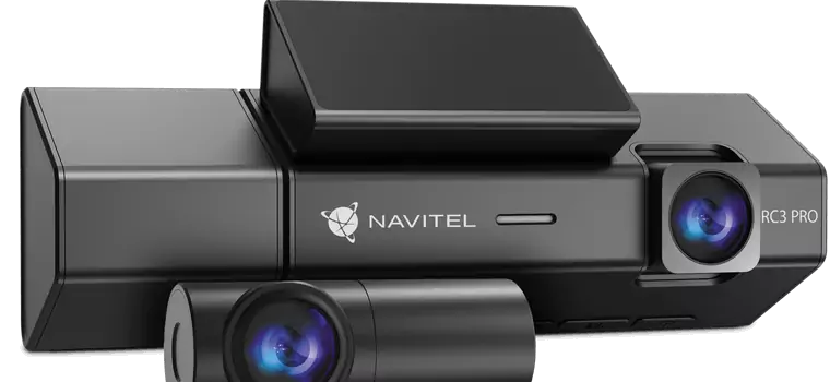 Navitel RCE Pro to wideorejestrator wyposażony w trzy kamery