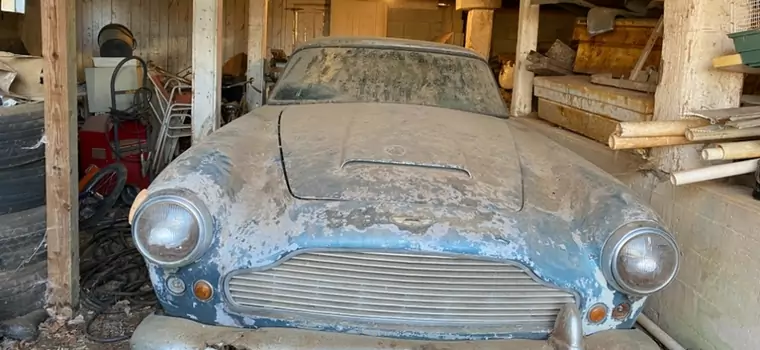 Aston Martin DB4 po trzydziestoletnim postoju w szopie i z ciekawą historią