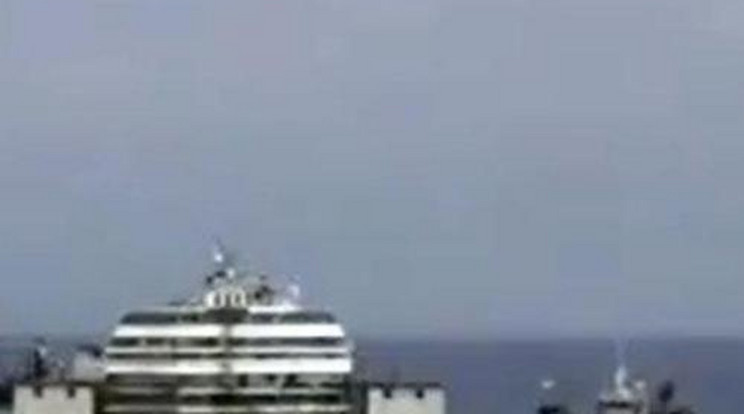 Látványos felvétel a Costa Concordia elvontatásáról - videó!