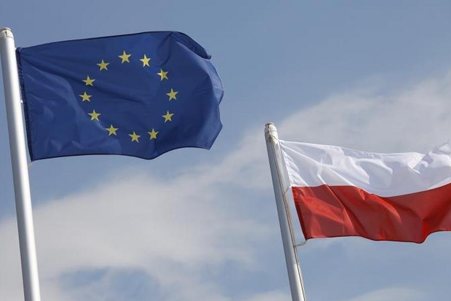 Flaga UE i Polski