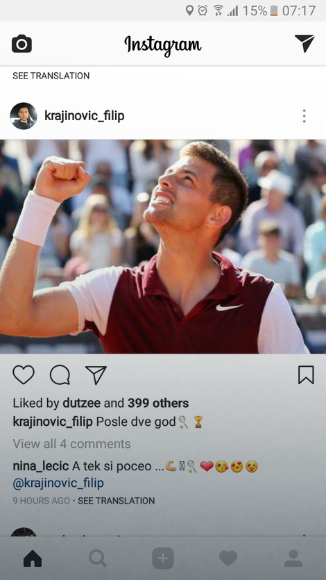 Nina veruje u uspeh svog dečka