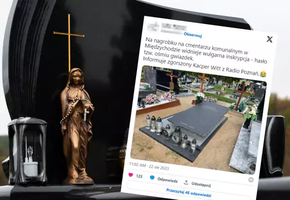 Osiem gwiazdek na grobie zmarłej wywołało burzę. Zarząd cmentarza reaguje