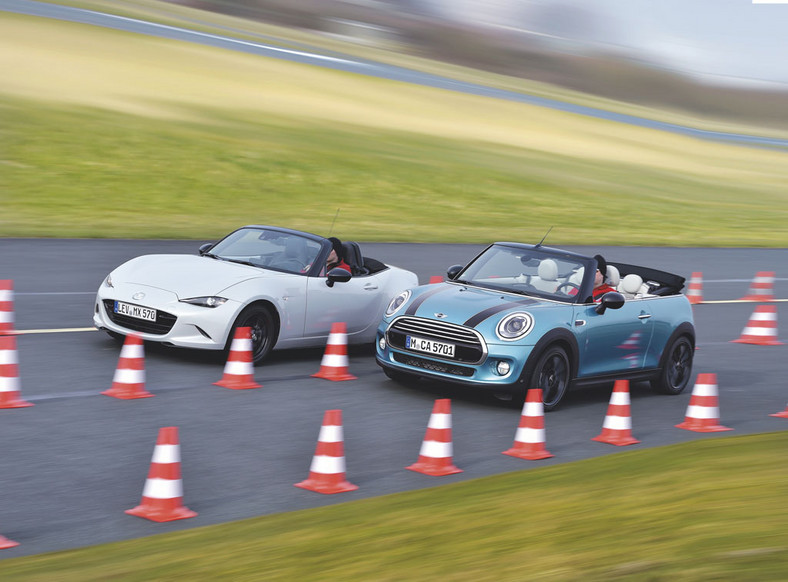 Mini Cooper Cabrio kontra Mazda MX-5 - kabriolety pełne radości