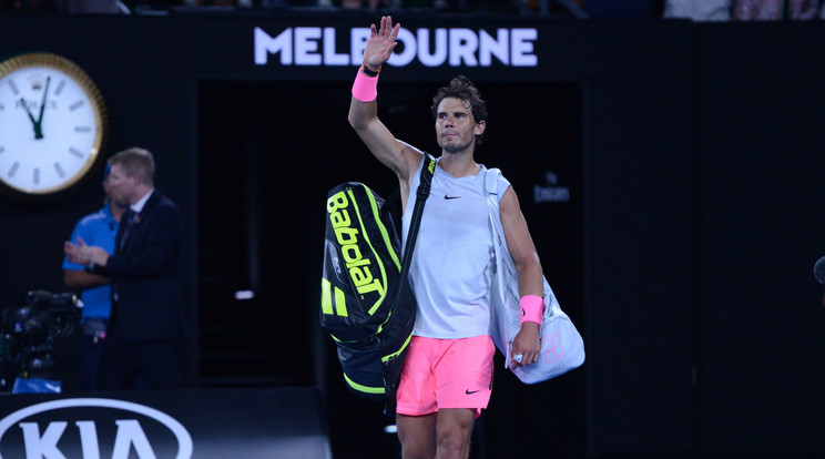 A tavalyi döntős, Rafael Nadal megsérült a Marin Cilic elleni meccsen, ezért fel kellett adnia az Ausztrál Opent /Fotó: AFP