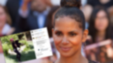 Halle Berry pokazała jak ćwiczy w domu – zamiast ciężarów podnosi synka Maceo