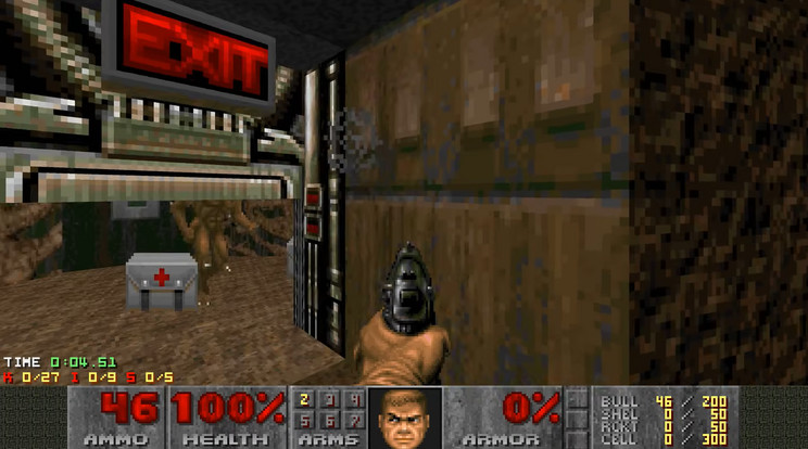 Kitartó volt az a speedruner, aki a Doom 2 első szintjét másodpercek alatt vitte végig / Fotó: Youtube/4shockblast
