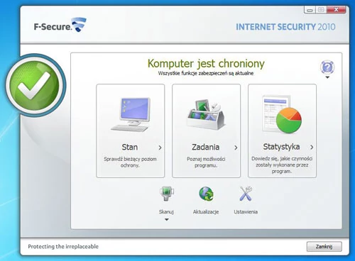 F-Secure Internet Security 2010 wygląda zupełnie inaczej niż wersje z poprzednich lat