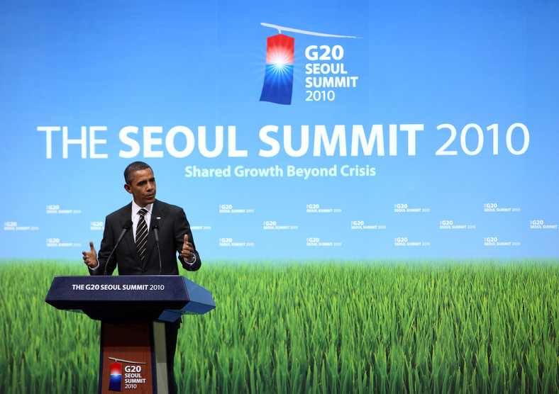 Prezydent USA na szczycie G20 w Seulu. (1) Fot: Tomohiro Ohsumi/Bloomberg