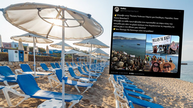 Na greckich plażach pojawiły się tajemnicze transparenty. To początek "rewolucji ręcznikowej"