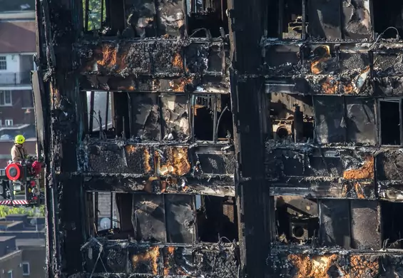 Dramatyczny obraz po pożarze w Londynie. Przerażające zdjęcia