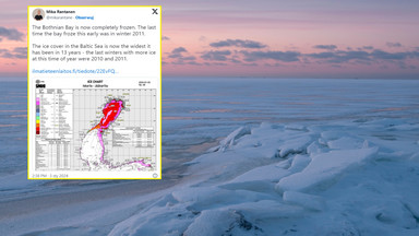 Takiej sytuacji na Bałtyku nie było od lat. Pojawił się wyjątkowo gruby lód