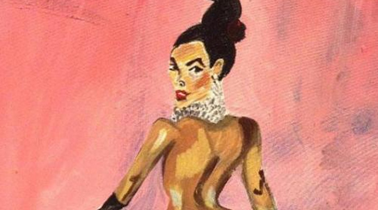 Péniszével festett portrét Kim Kardashian hátsójáról – kép!
