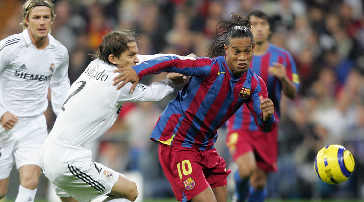 Ronaldinho szinte hiba nélkül futballozott a Real ellen - és ezt a madridi közönség is elismerte /Fotó:AFP