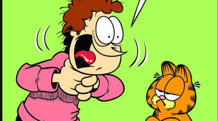 Garfield úgy tűnik szereti a mogyorót
