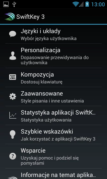 Klawiaturze SwiftKey 3 warto dać szansę, bo działa bardzo sprawnie i ma bardzo rozbudowane możliwości konfiguracji