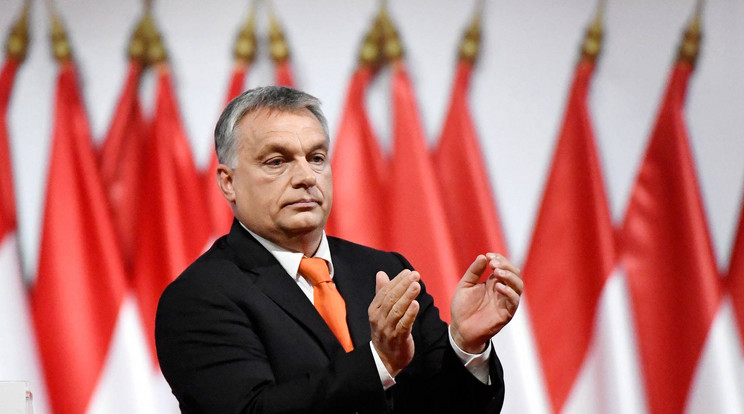 Orbán Viktor a párt kongresszusán / Fotó: MTI