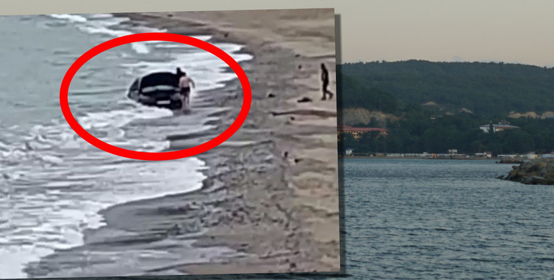Turyści wjechali BMW na plaże i prawie je utopili. Chcieli mieć ładne zdjęcia