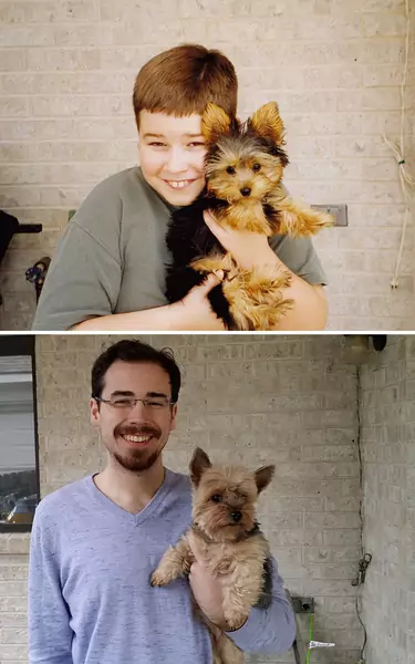 before-after-dogs-growing-up-together-with-owners-5-58256f5115e29__700