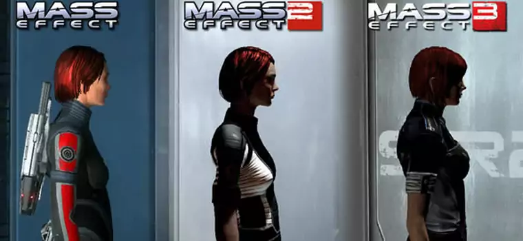 FemShep „wypiękniała” przez trzy części Mass Effect