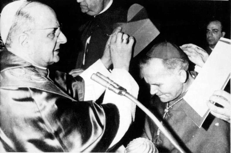 27 lipca 1967Karol Wojtyła przyjmuje święcenia kardynalskie z rąk papieża Pawła VI fot. zuma/newspix.pl