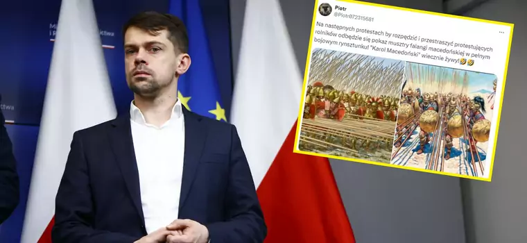 Michał Kołodziejczak zalicza wpadkę. Memy z "Karolem Macedońskim"