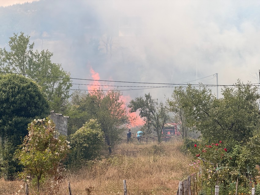 Požar u mestu Handići, na ulazu u Foču