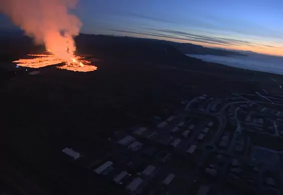 Erupcja wulkanu na Islandii.  Porażający widok.  Ponownie ewakuowano mieszkańców