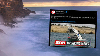 Dramatyczne chwile w portugalskim kurorcie Algarve. Turyści w popłochu rzucili się do wody 