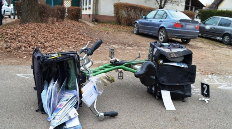 A 72 éves támadó felborította, majd megtépte a postást  /Fotó: Police.hu