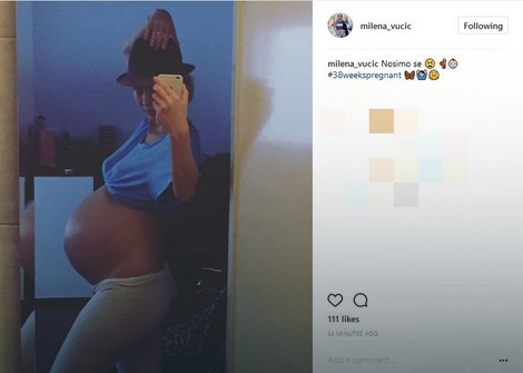 Milena Vučić u desetom mesecu trudnoće