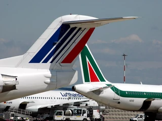 Samoloty linii Air France, Lufthansa i Alitalia