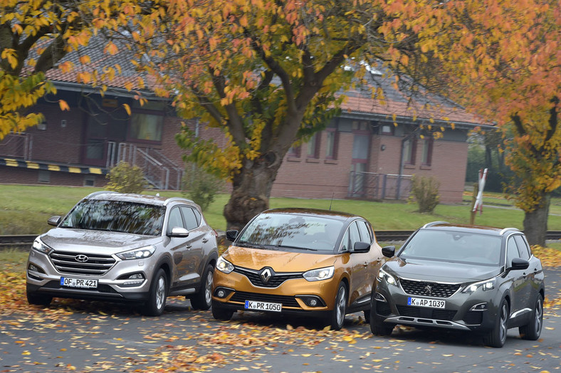 Hyundai Tucson kontra Peugeot 3008 i Renault Scenic - który model będzie najlepszym wyborem?